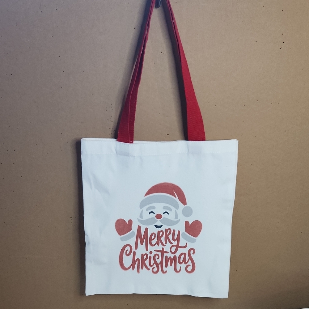 Christmas Tote Bag - Red and White